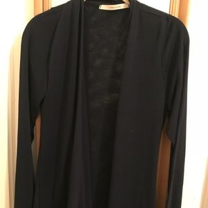 Navy open cardigan